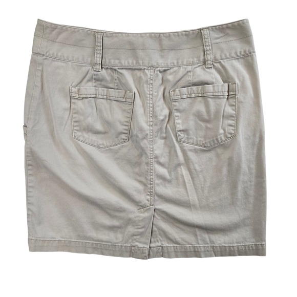 ANN TAYLOR LOFT Skirt Women's 8 Beige Khaki Mini‎ Casual Career - Picture 3 of 6